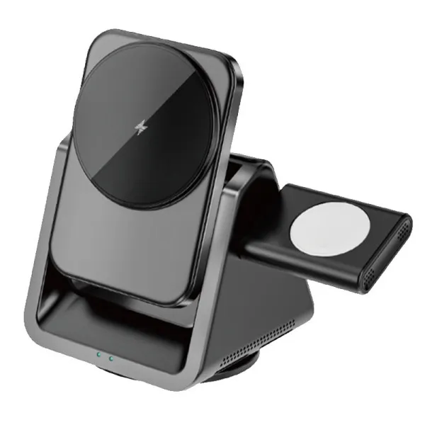 БЗУ WIWU Wi-W018 3 in 1 wireless charger — Серый — фото 4 БЗУ WIWU Wi-W018 3 in 1 wireless charger — Серый — фото 4