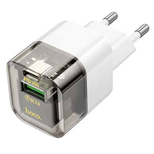 СЗУ Hoco C131A Platium PD30W+QC3.0 (1USB-A/1C) — Черный — фото 2 СЗУ Hoco C131A Platium PD30W+QC3.0 (1USB-A/1C) — Черный — фото 2