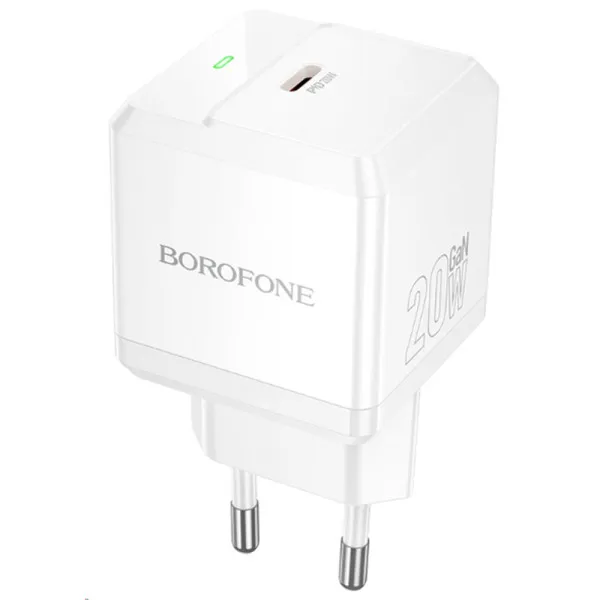 СЗУ Borofone BN18 Intenso PD20W (1USB-C) — Белый — фото 1