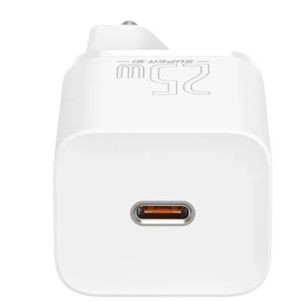 МЗП Baseus Super Si Quick Charger PD25W (1USB-C) (CCSP) — Білий — фото 3