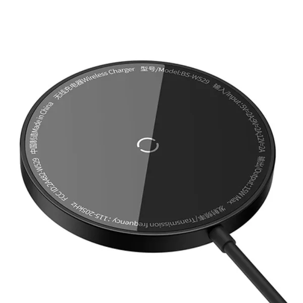 БЗУ Baseus Simple Mini3 Magnetic Wireless Charger 15W (CCJJ0400) — Черный — фото 2
