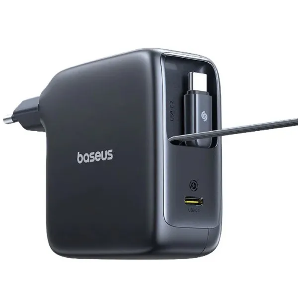 СЗУ Baseus EnerCore CJ21 PD67W with retractable cables (3USB-C) (E0121D) — Черный — фото 3