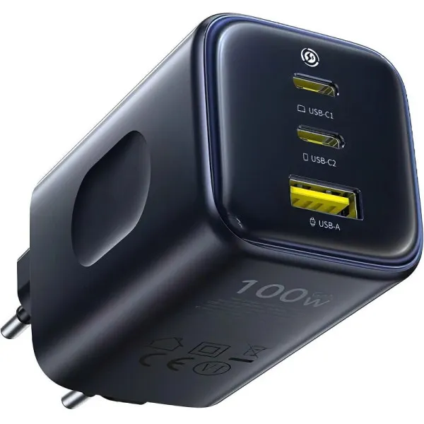 СЗУ Baseus PicoGo AE11 Fast Charger 100W (1USB-A/2C) (E01214) — Черный — фото 1