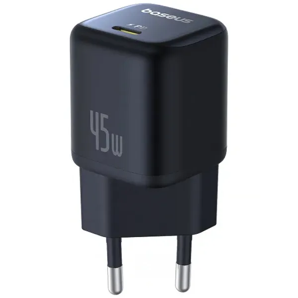 СЗУ Baseus PicoGo GaN Fast Charger 45W (1USB-C) (P10176800) — Черный — фото 1