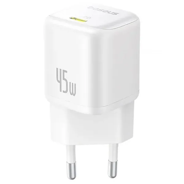СЗУ Baseus PicoGo GaN Fast Charger 45W (1USB-C) (P10176800) — Белый — фото 1