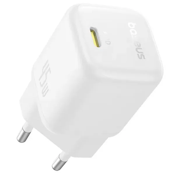 СЗУ Baseus PicoGo GaN Fast Charger 45W (1USB-C) (P10176800) — Белый — фото 2