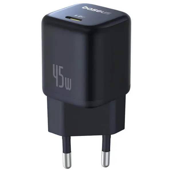 СЗУ Baseus EnerFill FN22 Fast Charger PD45W (1USB-C) (E01233) — Черный — фото 1