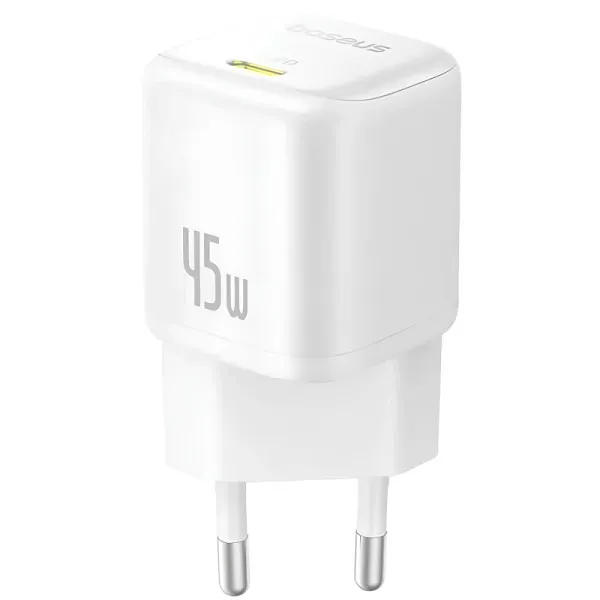 СЗУ Baseus EnerFill FN22 Fast Charger PD45W (1USB-C) (E01233) — Белый — фото 1