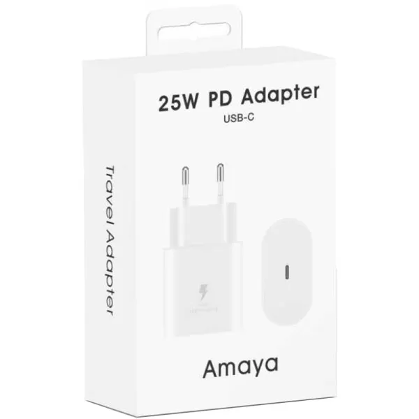 СЗУ Amaya SC25 PD25W (1USB-C) — Белый — фото 2