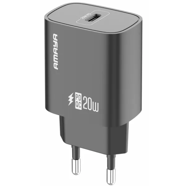 СЗУ Amaya E75 PD20W (1USB-C) — Черный — фото 1