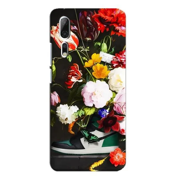 Чехол с принтом «Nike цветы» для ZTE Axon 10 Pro