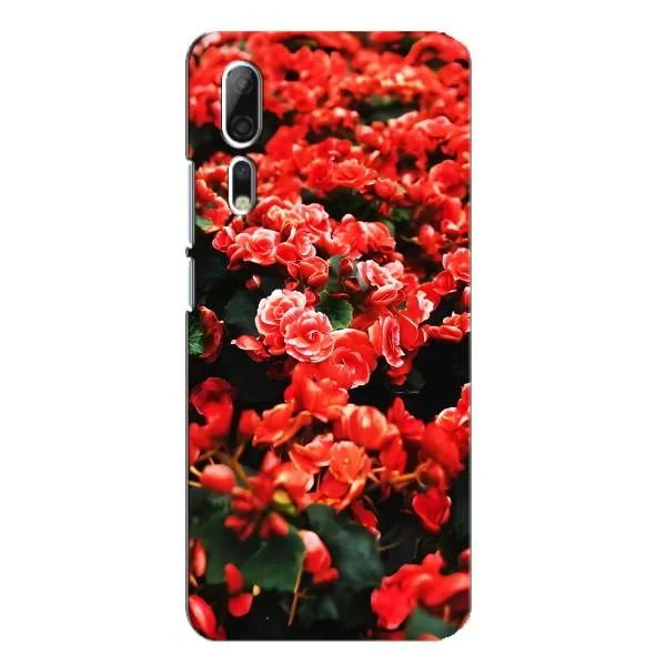 Чехол с принтом «Цветы красные» для ZTE Axon 10 Pro