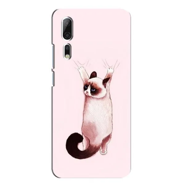 Чехол с принтом «Котик падает» для ZTE Axon 10 Pro