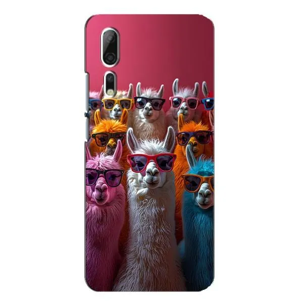 Чехол с принтом «Ламы в очках» для ZTE Axon 10 Pro Чехол с принтом «Ламы в очках» для ZTE Axon 10 Pro