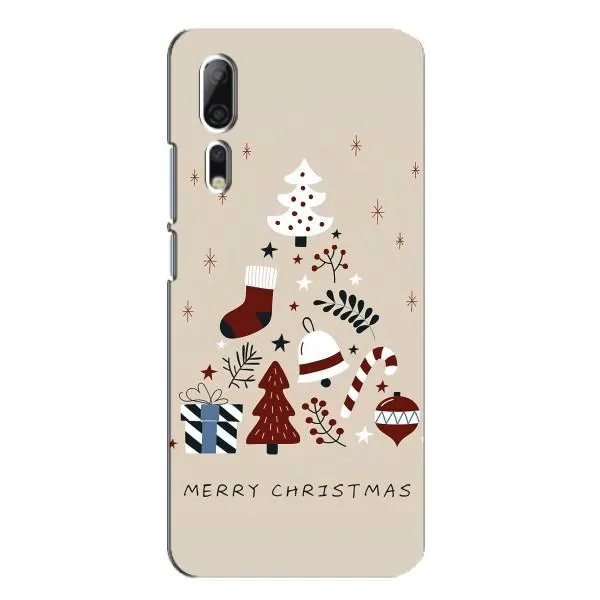 Чехол с принтом «Merry Christmas» для ZTE Axon 10 Pro