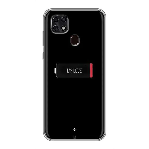 Чохол з принтом «Love battery» для ZTE Blade 20 Smart