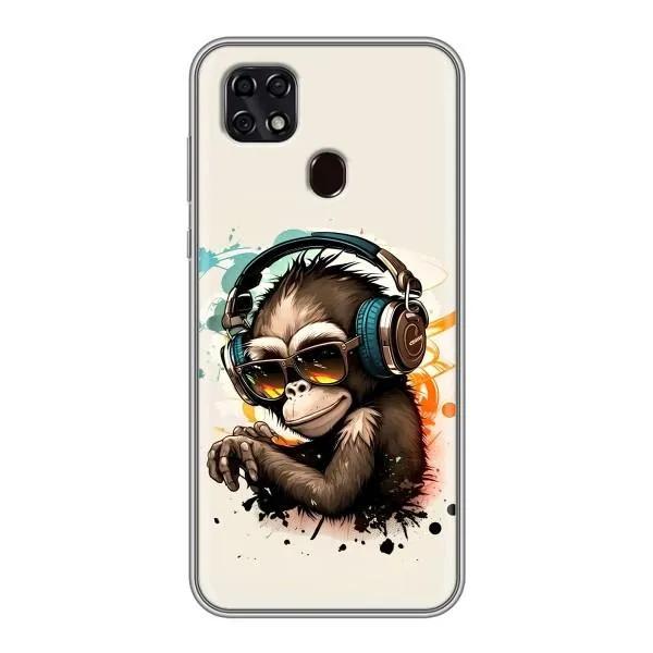 Чехол с принтом «Макака в наушниках» для ZTE Blade 20 Smart Чехол с принтом «Макака в наушниках» для ZTE Blade 20 Smart