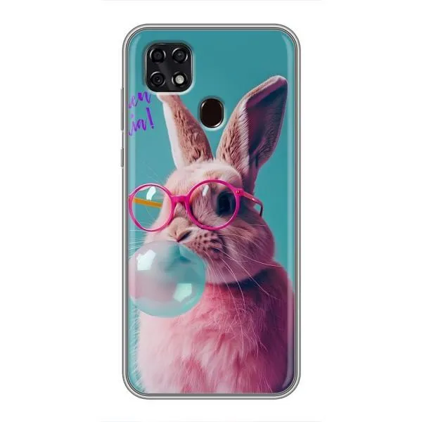 Чехол с принтом «Кролик в очках» для ZTE Blade 20 Smart