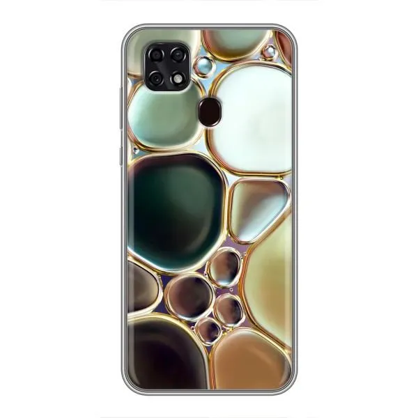 Чехол с принтом «Радужный Мрамор» для ZTE Blade 20 Smart