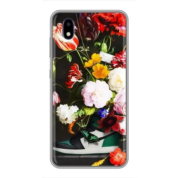 Чехол с принтом «Nike цветы» для ZTE Blade A3 (2020)
