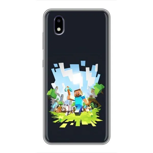 Чехол с принтом «персонажи Minecraft» для ZTE Blade A3 (2020)