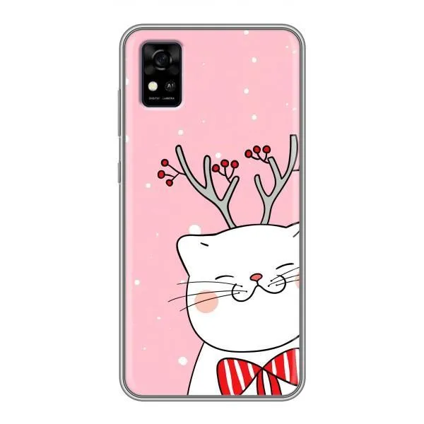 Чехол с принтом «Зимний кот» для ZTE Blade A31