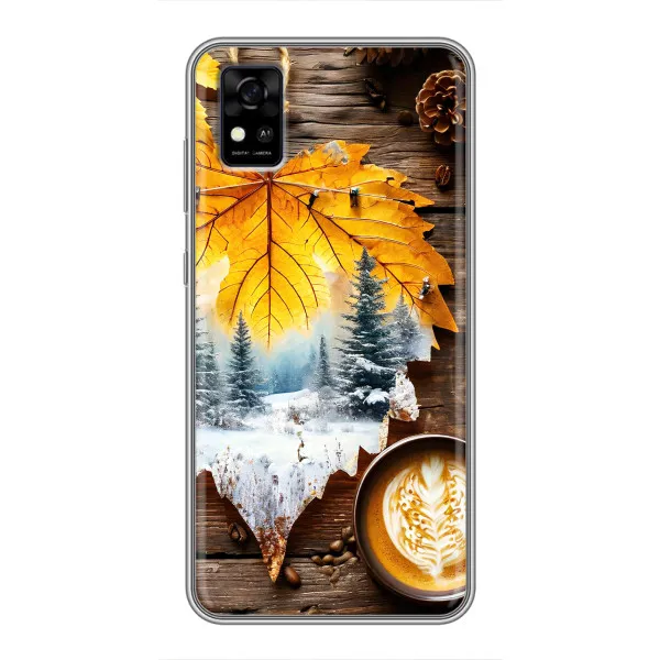 Чехол с принтом «Осенне-зимний кофе» для ZTE Blade A31 Чехол с принтом «Осенне-зимний кофе» для ZTE Blade A31