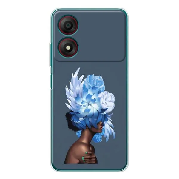 Чехол с принтом «Цветы на голове» для ZTE Blade A34