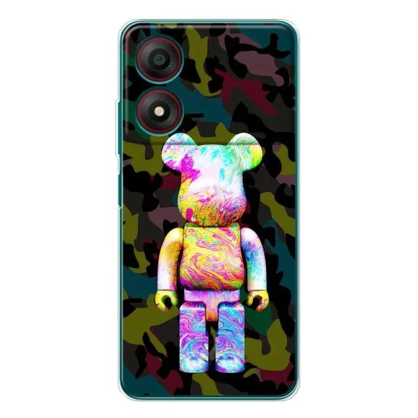 Чехол с принтом «Яркий Bearbrick» для ZTE Blade A34