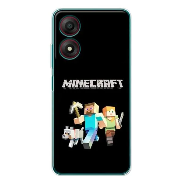 Чехол с принтом «герои Minecraft» для ZTE Blade A34 Чехол с принтом «герои Minecraft» для ZTE Blade A34