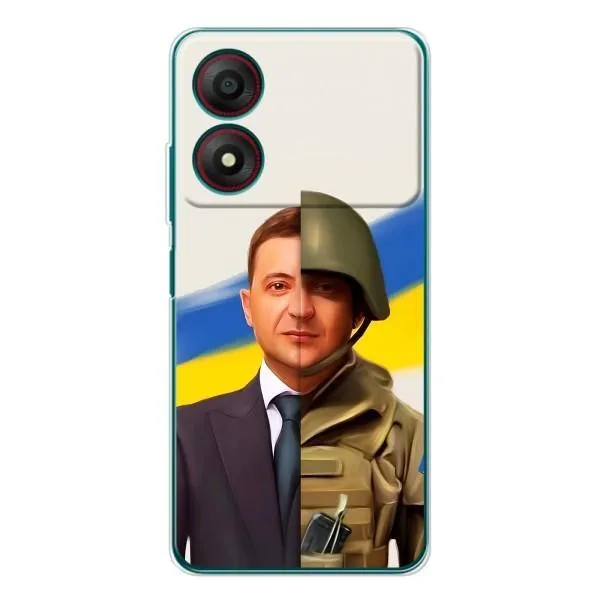 Чехол с принтом «Зеленский солдат» для ZTE Blade A34