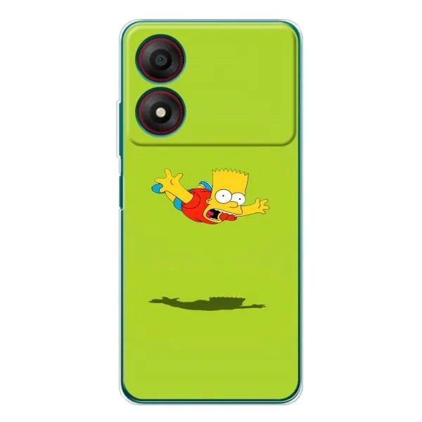 Чехол с принтом «Барт Симпсон» для ZTE Blade A34
