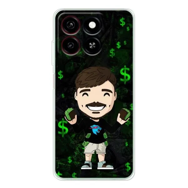 Чехол с принтом «Блогер Beast» для ZTE Blade A35