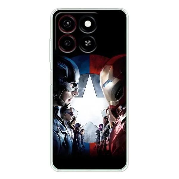 Чехол с принтом «Марвел стайл» для ZTE Blade A35