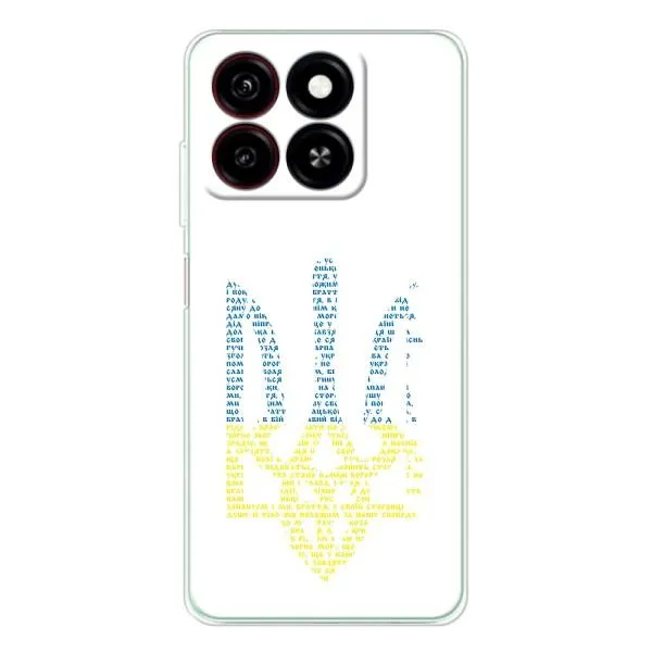 Чехол с принтом «Герб из букв» для ZTE Blade A35