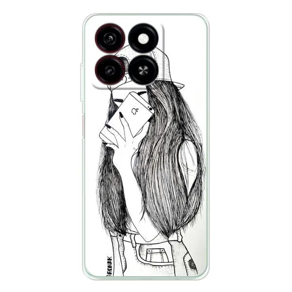 Чехол с принтом «Фото девочки» для ZTE Blade A35 Чехол с принтом «Фото девочки» для ZTE Blade A35