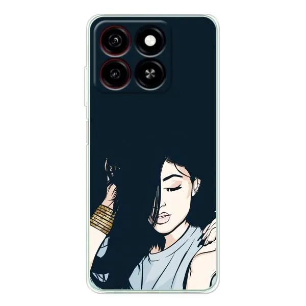 Чехол с принтом «Красивая девочка» для ZTE Blade A35 Чехол с принтом «Красивая девочка» для ZTE Blade A35