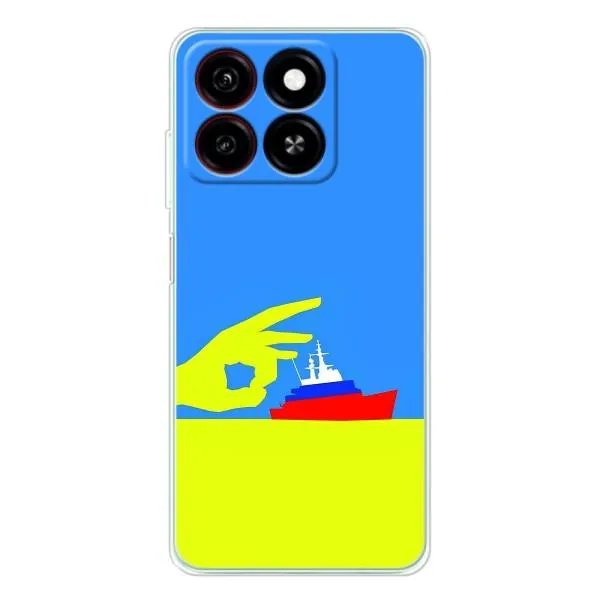 Чехол с принтом «Щелбан кораблю» для ZTE Blade A35