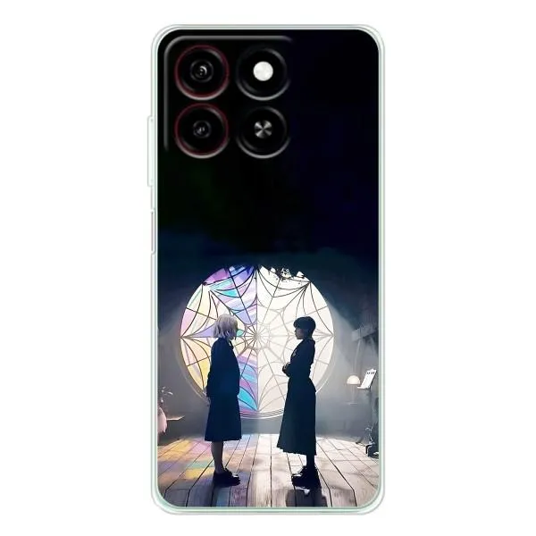 Чехол с принтом «Уэнздей и Инид» для ZTE Blade A35 Чехол с принтом «Уэнздей и Инид» для ZTE Blade A35