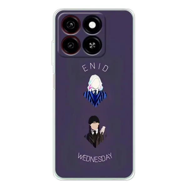 Чехол с принтом «Уэнздей и подруга» для ZTE Blade A35 Чехол с принтом «Уэнздей и подруга» для ZTE Blade A35