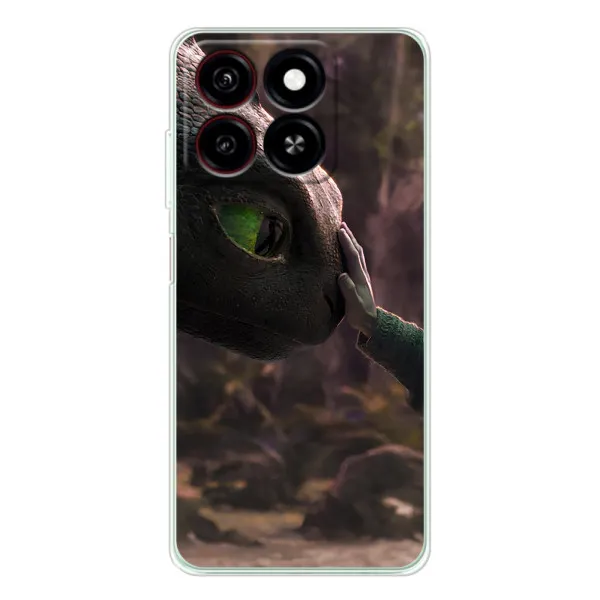 Чехол с принтом «Сцена с драконом» для ZTE Blade A35