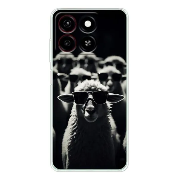 Чехол с принтом «Овечка в очках» для ZTE Blade A35