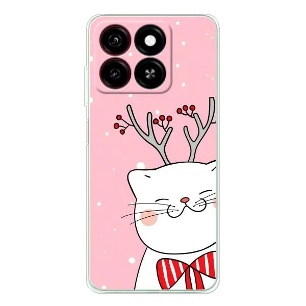 Чехол с принтом «Зимний кот» для ZTE Blade A35 Чехол с принтом «Зимний кот» для ZTE Blade A35
