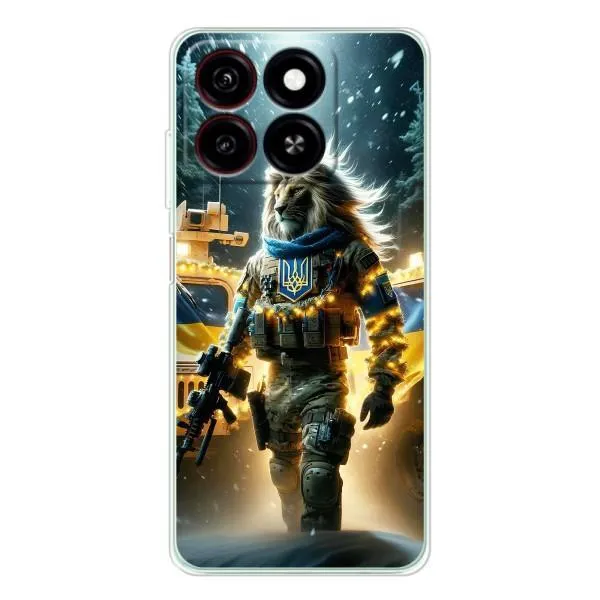 Чехол с принтом «ЛЕВ ЗСУ» для ZTE Blade A35