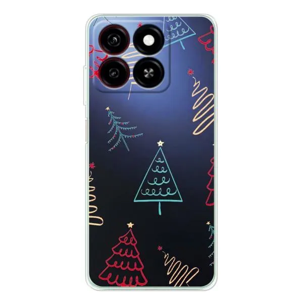 Чехол с принтом «Рождественские елки» для ZTE Blade A35