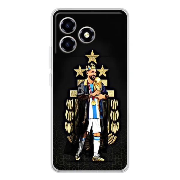 Чехол с принтом «Месси Король» для ZTE Blade A36 Чехол с принтом «Месси Король» для ZTE Blade A36