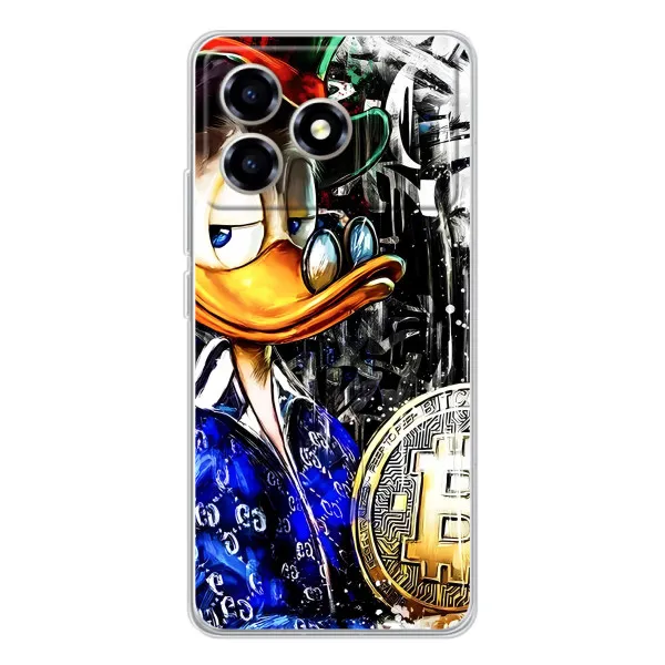 Чехол с принтом «Биткойн Скрудж» для ZTE Blade A36