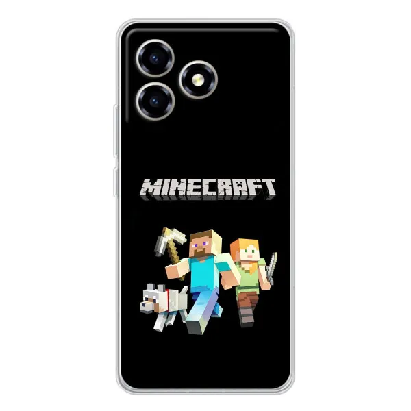 Чехол с принтом «герои Minecraft» для ZTE Blade A36 Чехол с принтом «герои Minecraft» для ZTE Blade A36