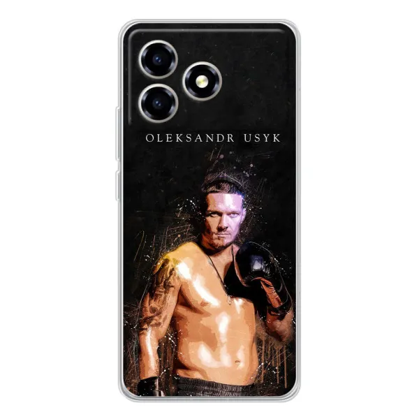 Чохол з принтом «Боксер Олександр Усик» для ZTE Blade A36 Чохол з принтом «Боксер Олександр Усик» для ZTE Blade A36