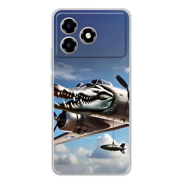 Чехол с принтом «Бомбардиро крокодило» для ZTE Blade A36